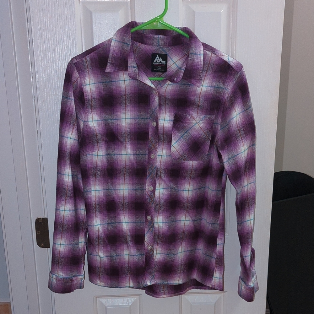 Mountain Club Purple Plaid Shirt